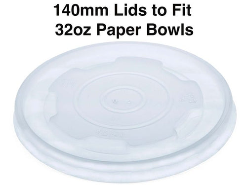 140mm Lid for 32oz Paper Bowl