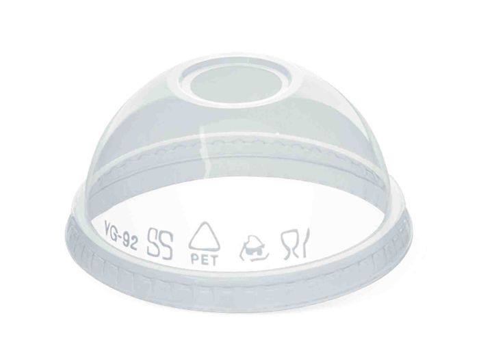 92mm PET Dome Lid Detpak 1000s