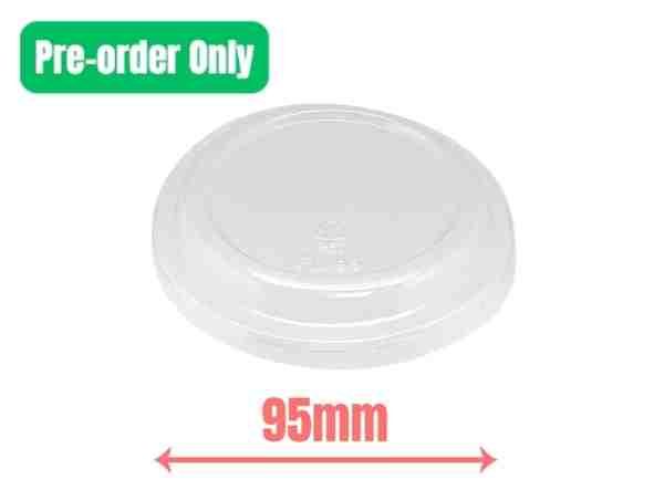 PET Flat Lid 95mm no hole 1000