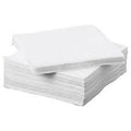 Dolphy brand white 1-ply QT-fold lunch napkins 300x300mm, carton of 3000 for restaurant and café table service