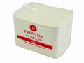 Provada white 1-ply QT-fold lunch napkins 300x300mm, carton of 3000 for café, school and office catering use