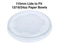 Bioserv 115mm Flat Lids no hol