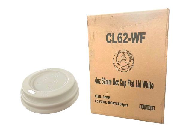 Coffee Lid 4oz White 1000s