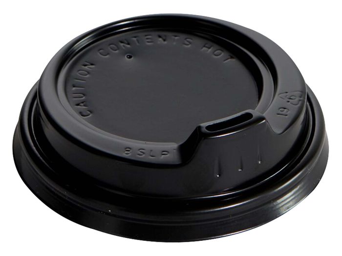 Sipper Lid D/80mm Black PNC 1k