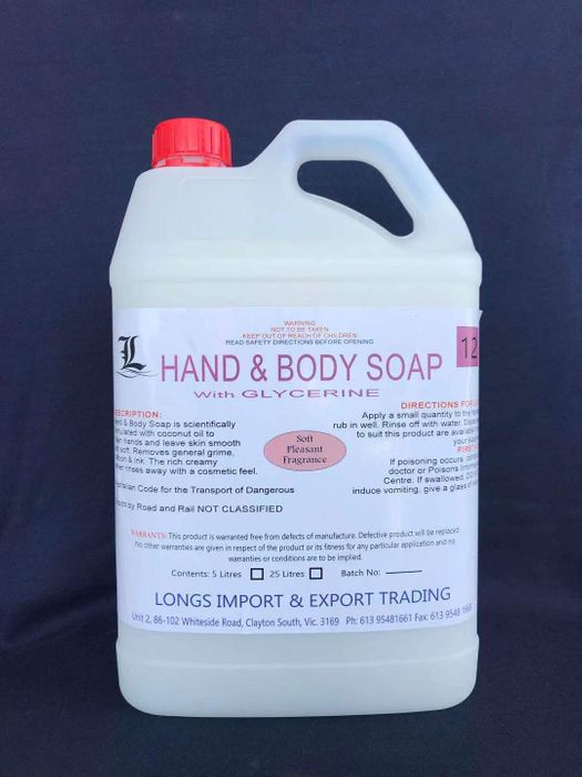 WHITE Hand & Body  Soap