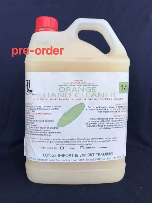 ORANGE Hand Soap 5Lt. Liquid
