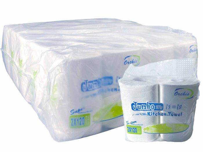 Kitchen Towel Jumbo, 20 Rolls