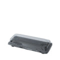 Black Base PP Sushi Box with Lid - 218mm, 500 Sets