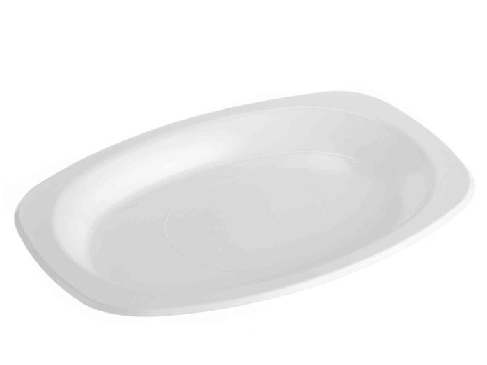 Genfac 8x12Oval Plate Whit
