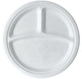 Detpak 9" 3Com Sugarcane Plate