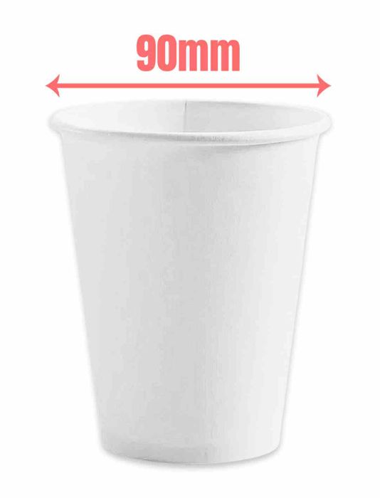 12oz/395ml White Single Wall 1