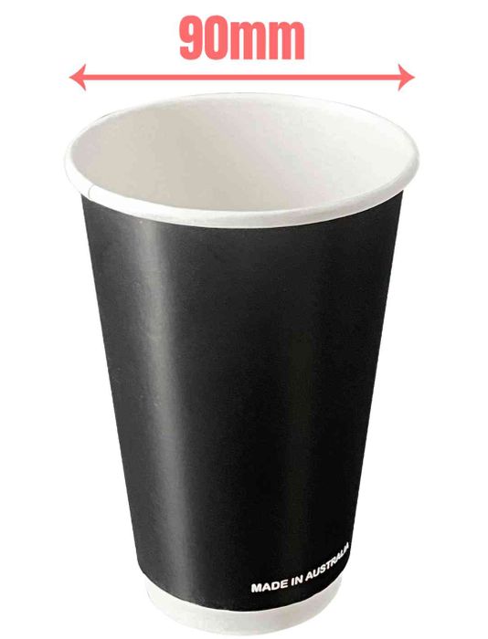 16oz Double Wall Black 500s