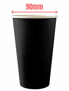 Black 16oz Single Wall Cup