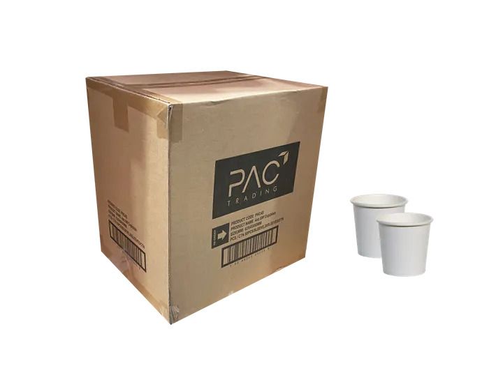 4oz Single Wall White 1000pcs