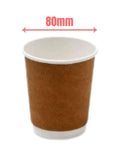 8oz D'Wall 80rim Brown 500's