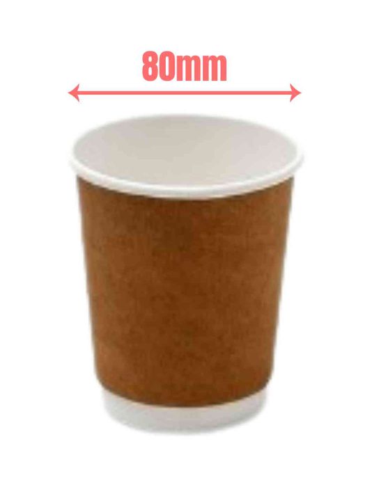 8oz D'Wall 80rim Brown 500's
