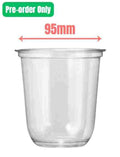 U Shape PET Cup 10oz 1000pcs