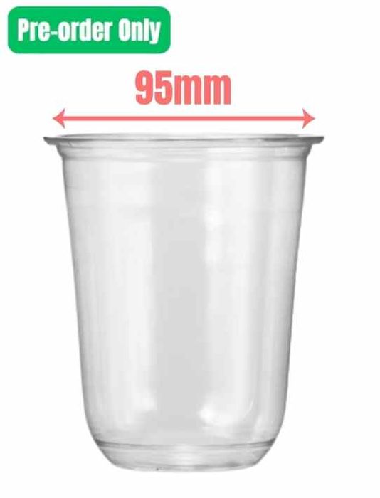 U Shape PET Cup 16oz 1000pcs