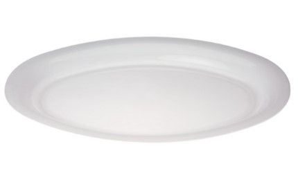 Platter Oval 19' White 1 piece