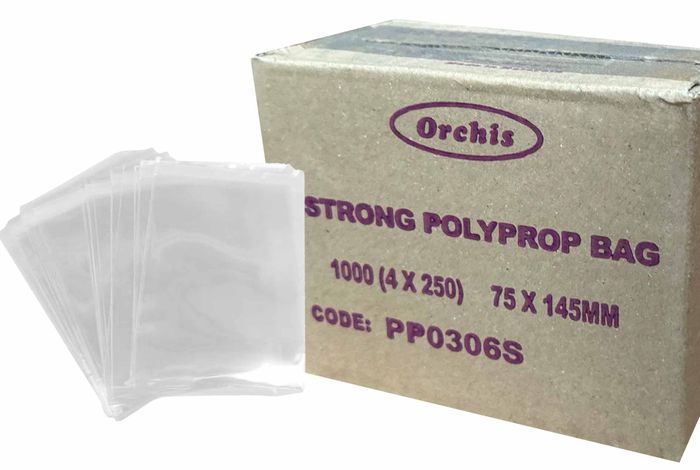 75 x 145mm PP Bags 50um