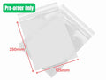BOPP peel and seal bags 125x250mm 35 micron with self-adhesive lip for food and retail product packaging