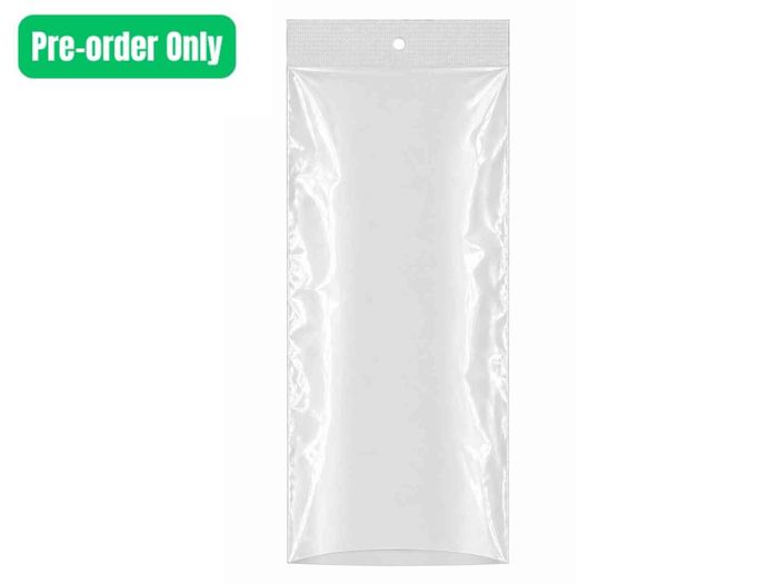 BOPP clear polypropylene display bags with hang hole 270x150mm for retail merchandising and product packaging