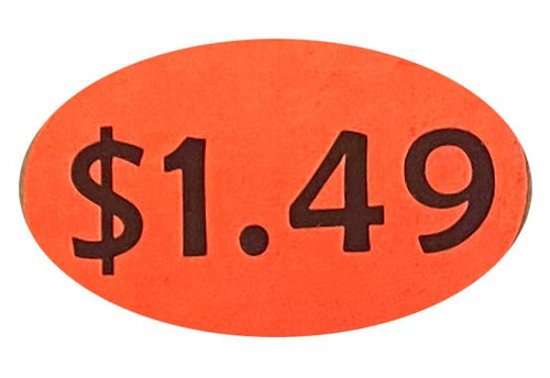$1.49 Price Sticker 500's/Roll