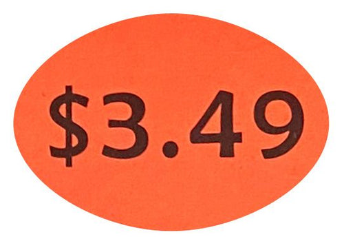 $3.49 Price Sticker