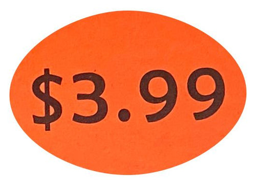 $3.99 Price Sticker
