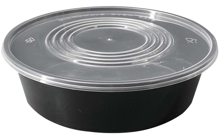 Black 2500ml  ROUND/Cont 90set