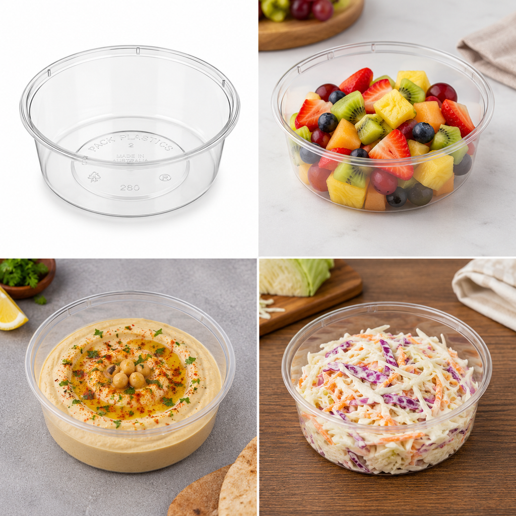 'Genfac' 280ml Round Container (10x50pcs) 500pcs/CTN