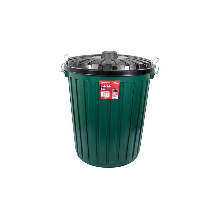 Rubbish Bin / 75 Litre Green