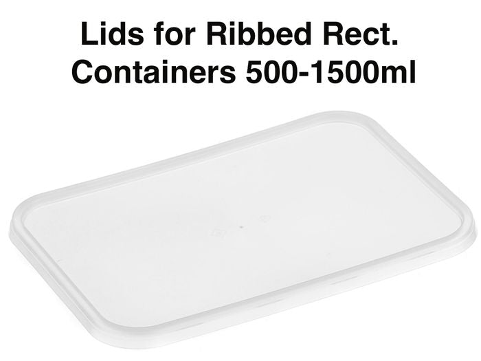 Genfac Ribbed Cont. Lid Clear