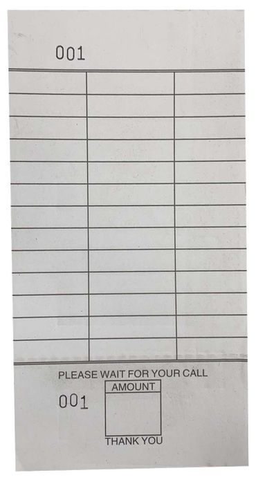 Plain docket book with number