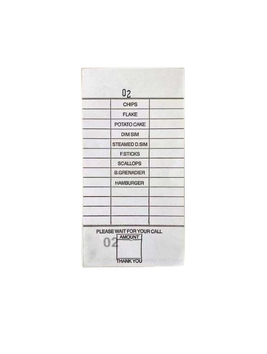 Print Fish & Chips Docket Book