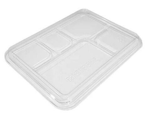 PET Lid for 5-Comp Tray