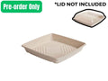 250mm square sugarcane compostable platter base, 100 per carton, for grazing boards, charcuterie and catering