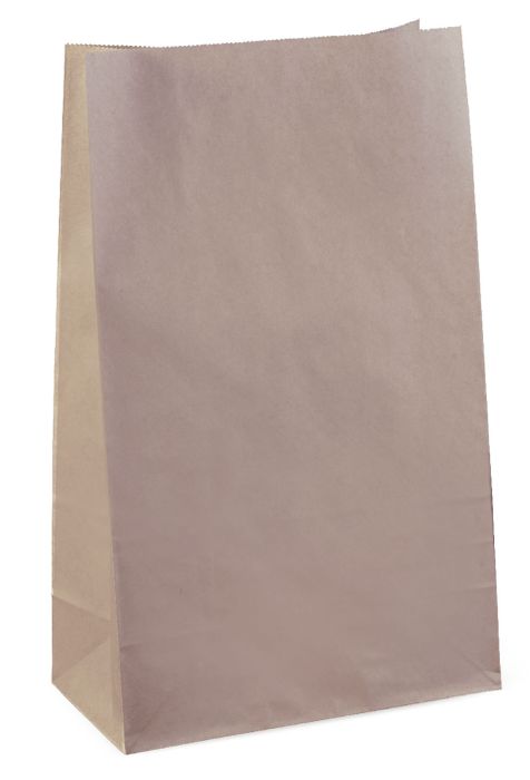 SOS #16 brown paper bags 80gsm 390x240x120mm, large kraft grocery bag carton of 250 for catering and retail