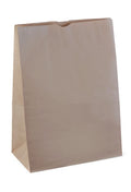 SOS #20 blocked-bottom brown paper bags 100gsm 175x310x430mm, extra-large kraft grocery and catering bags carton of 250