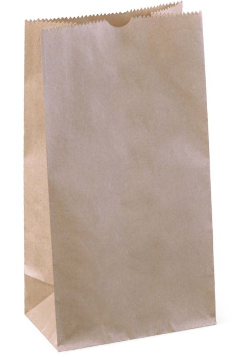 Detpak SOS #6 brown paper bag 273x147x92mm, carton of 2000 kraft paper bags for takeaway food service