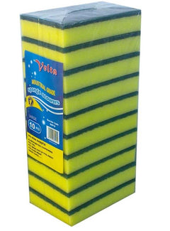 Sponge Scourer 15x10cm, 10pcs