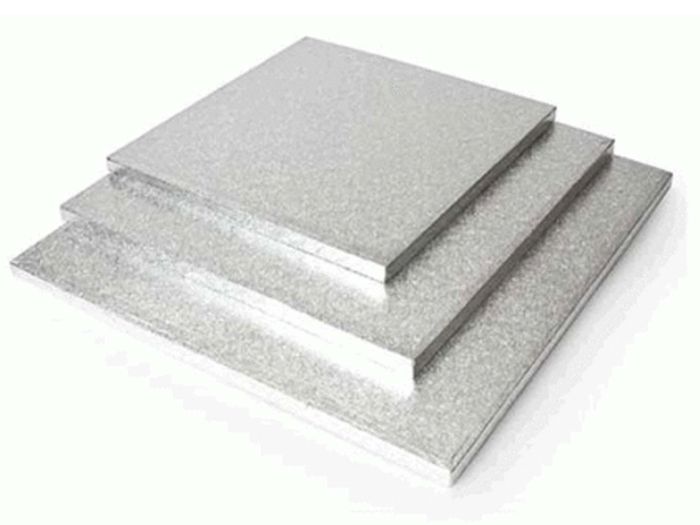 Square 12" Masonite Silver 10s