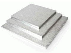 Square 16" Masonite Silver 10s
