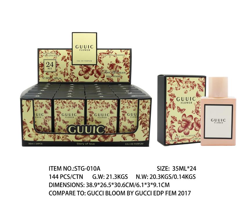 35ML Guuic Flowers - Smells like Gucci Bloom by Gucci EDP Fem 2017 (STG010A) - wholesale bulk packaging | DPack