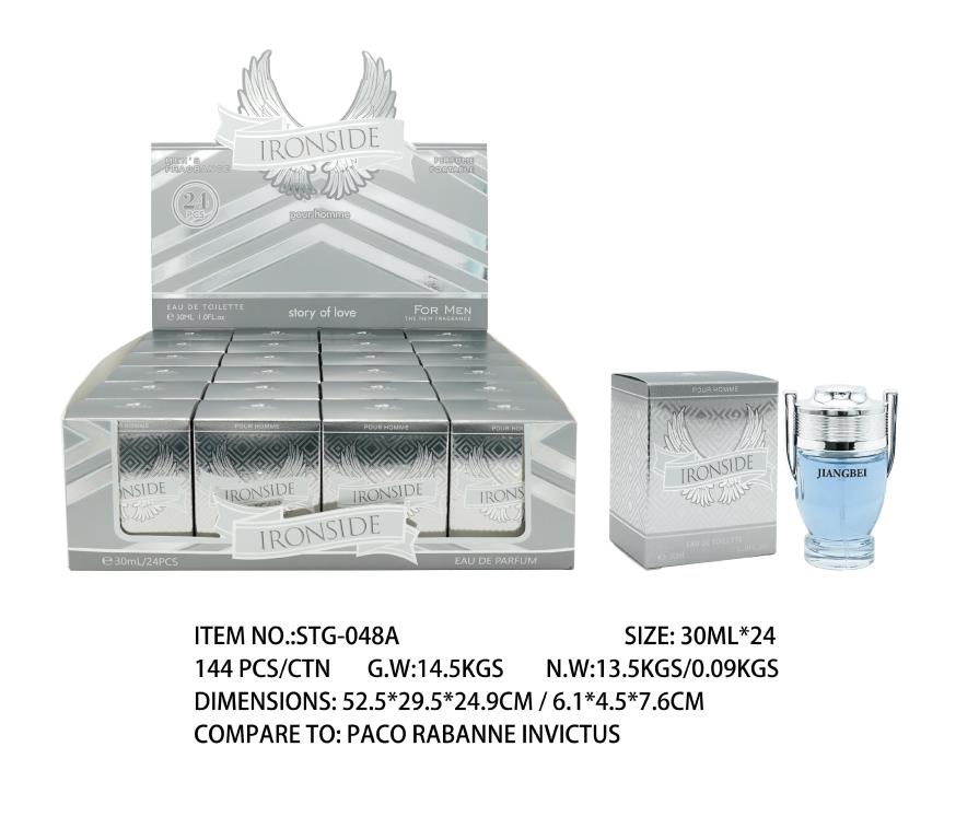 30ml Ironside cologne dupe bottle inspired by Paco Rabanne Invictus, wholesale carton of 24