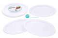 20PK Reusable Series Plastic Large Oval Plates - 31CM x 24.5CM x 2CM