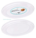 Plastic Oval Serving Platter - 39.5CM X 27.5CM X 3.1CM - CLEAR SERIES