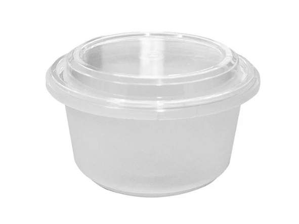 500ml frosted clear tamper evident plastic bowl with lid, 250 sets per carton, for meal delivery and food safety use
