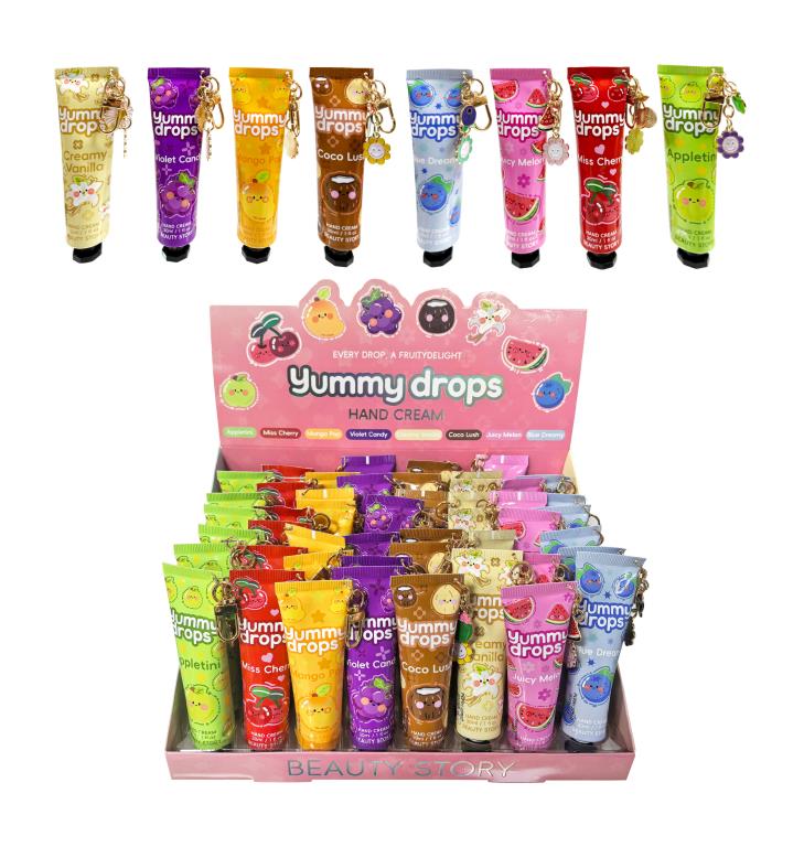 Yummy Drops Hand Cream with Keychain (TS201138) - wholesale bulk packaging | DPack