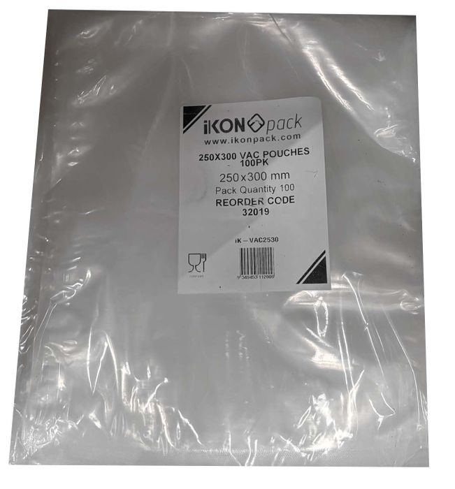 Vacuum Bags 250x300mm 100's/pk